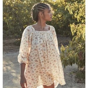 DOEN Anthea Tunic Dress in Tuileries Bloom Floral Print S